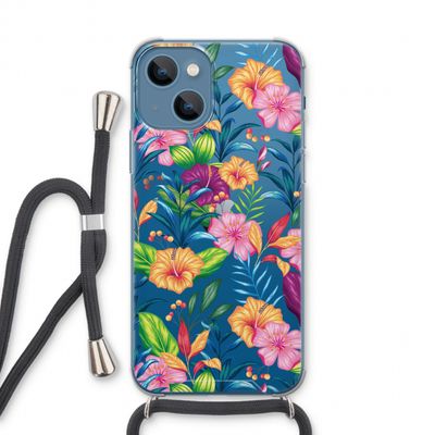 Tropisch 2: iPhone 13 Transparant Hoesje met koord