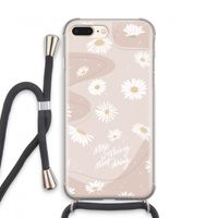 Daydreaming becomes reality: iPhone 7 PLUS Transparant Hoesje met koord