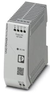 Phoenix Contact UNO-PS/1AC/12DC/55W DIN-rail netvoeding 12 V/DC 4.6 A 55 W Aantal uitgangen: 1 x Inhoud: 1 stuk(s)