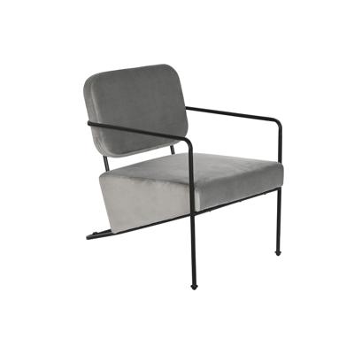 Armstoel DKD Home Decor Grijs Metaal 62 x 76 x 76 cm 55 x 71 x 72 cm