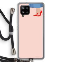 High heels: Samsung Galaxy A42 5G Transparant Hoesje met koord