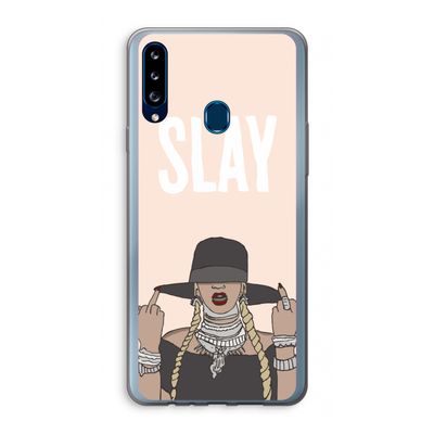 Slay All Day: Samsung Galaxy A20s Transparant Hoesje