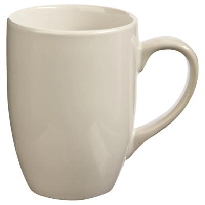 5Five Koffiemokken Colorama - 1x stuks - Keramiek - wit - 380 ml - 9 x 11 cm