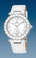Horlogeband Festina F16619-1 Leder Wit 11mm