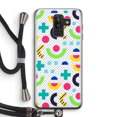 8-bit N°1: Samsung Galaxy J8 (2018) Transparant Hoesje met koord
