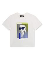 Karl Lagerfeld Kids t-shirt Ikonik en coton bilogique - Blanc - thumbnail