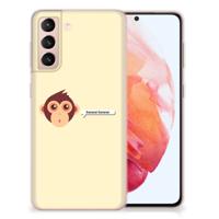 Samsung Galaxy S21 Telefoonhoesje met Naam Monkey Samsung Galaxy S21 Telefoonhoesje met Naam Monkey