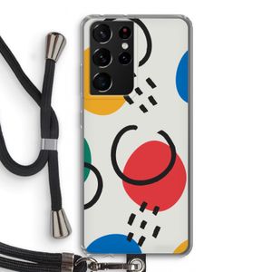 Illustratieve pop 3: Samsung Galaxy S21 Ultra Transparant Hoesje met koord