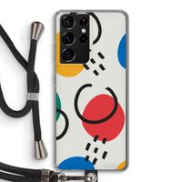Illustratieve pop 3: Samsung Galaxy S21 Ultra Transparant Hoesje met koord