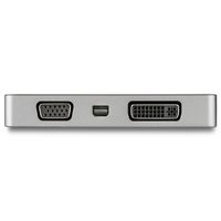 StarTech.com USB-C 4-in-1 video adapter USB-C naar VGA, DVI, HDMI of mDP 4K space gray grijs - thumbnail