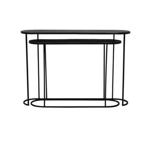 Light&living Side table S|2 max 118x28x81 cm BOCOV antiek lood-zwart