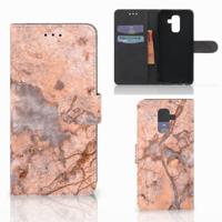 Samsung Galaxy A6 Plus 2018 | Bookcase | Marmer Oranje