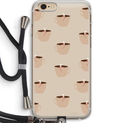 Morning coffee: iPhone 6 PLUS / 6S PLUS Transparant Hoesje met koord