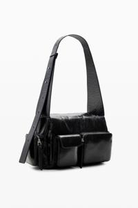 Leren tas vakken M - BLACK - U