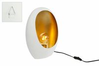 Tafellamp Pim wit-goud metaal 27x16x38cm