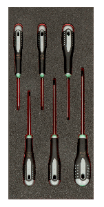 Bahco Foaminlay Fit&Go 1/3 met schroevendraaiers | ERGO | TORX® - 6-delig - retailverpakking - FF1E1009EH