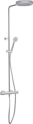 Ben Engraved Line regendoucheset Ø25cm chroom