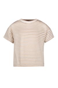 Like Flo Zomer shirt meisjes Beige - lurex strepen