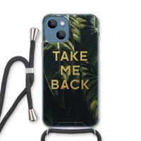 Take me back: iPhone 13 mini Transparant Hoesje met koord