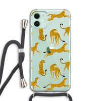 Luipaard: iPhone 11 Transparant Hoesje met koord