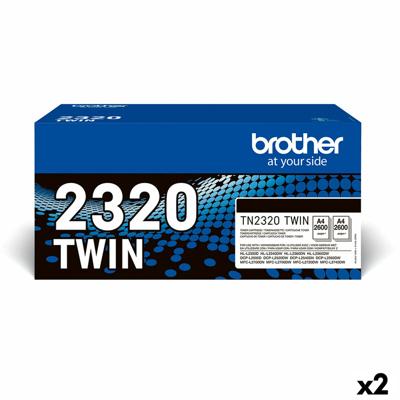 Originele Toner Brother L2300D/L2340DW/L2360DN/L2365DW/L2500/L2700 Zwart (2 Stuks)