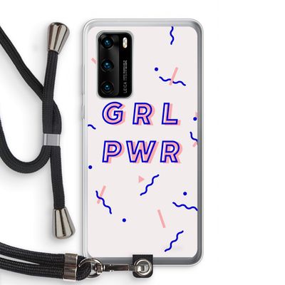 GRL PWR: Huawei P40 Transparant Hoesje met koord