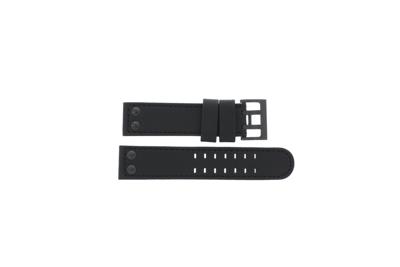 Horlogeband Hamilton H77785733 / H001.77.785.733.01 / H600777112 Leder Zwart 22mm