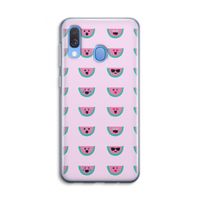 Smiley watermeloenprint: Samsung Galaxy A40 Transparant Hoesje Smiley watermeloenprint: Samsung Galaxy A40 Transparant Hoesje