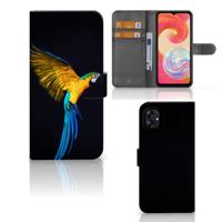 Samsung Galaxy A04e | Telefoonhoesje | Met pasjeshouder | Papegaai