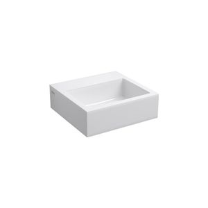 Clou Flush 1 Toiletfontein Met Voorbewerkt Kraangat En Plug Wit Mineral Marmer 28x27x9cm