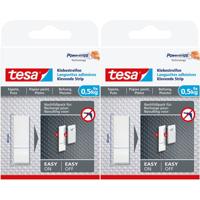 Tesa Powerstrips - 18x - plakstrips - voor behang/pleister - dubbelzijdig - tape