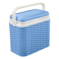 Koelbox blauw rotan 10 liter 30 x 19 x 28 cm