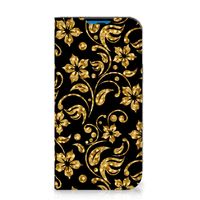 iPhone 14 Pro Smart Cover Gouden Bloemen