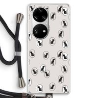 Miauw: Huawei P50 Pro Transparant Hoesje met koord