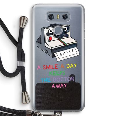 Smile: LG G6 Transparant Hoesje met koord