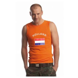 Heren singlet met de Hollandse vlag 2XL  -