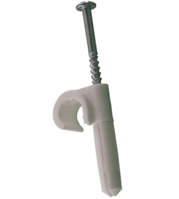 Mepac plugclip schroef 11/15mm wit