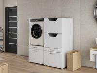 Kast WASHING 1 machine met kast voor wasgoed MEDIUM wit