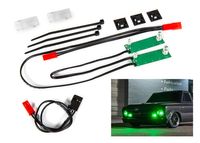 Traxxas Drag Slash LED light set, front, complete (green) (TRX-9496G) - thumbnail