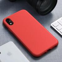 Starry Series schokbestendig stro materiaal + TPU beschermhoes voor iPhone XR (rood)