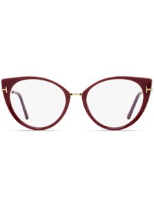 TOM FORD Eyewear lunettes de vue Blue Block à monture papillon - Rouge