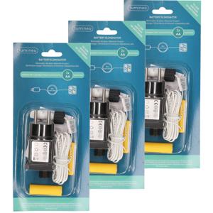 3x stuks adapter 2x AA batterij vervanger