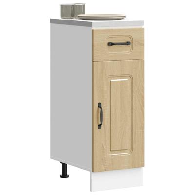 Keuken onderkast Kalmar bewerkt hout sonoma eikenkleurig