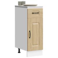 Keuken onderkast Kalmar bewerkt hout sonoma eikenkleurig