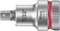 Wera 8740 B HF Binnenzeskant Zyklop Bitdop met 3/8"-aandrijving met vasthoudfunctie, 7/32" x 35 mm - 1 stuk(s) - 05003087001
