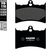GALFER Brake pad fd118 g1054 organic
