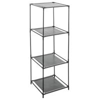 Opbergrek - 3-laags - metaal en kunststof - 34 x 98 cm - voor opbergmanden van 29 Liter Opbergrek - 3-laags - metaal en kunststof - 34 x 98 cm - voor opbergmanden van 29 Liter