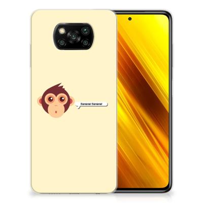 Xiaomi Poco X3 | Poco X3 Pro Telefoonhoesje met Naam Monkey Xiaomi Poco X3 | Poco X3 Pro Telefoonhoesje met Naam Monkey
