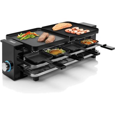 162925 Raclette Piano Black 8 Gourmetstel