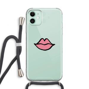 Kusje: iPhone 11 Transparant Hoesje met koord
